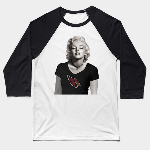 Marilyn Loves the Cardinals Baseball T-Shirt by Rad Love